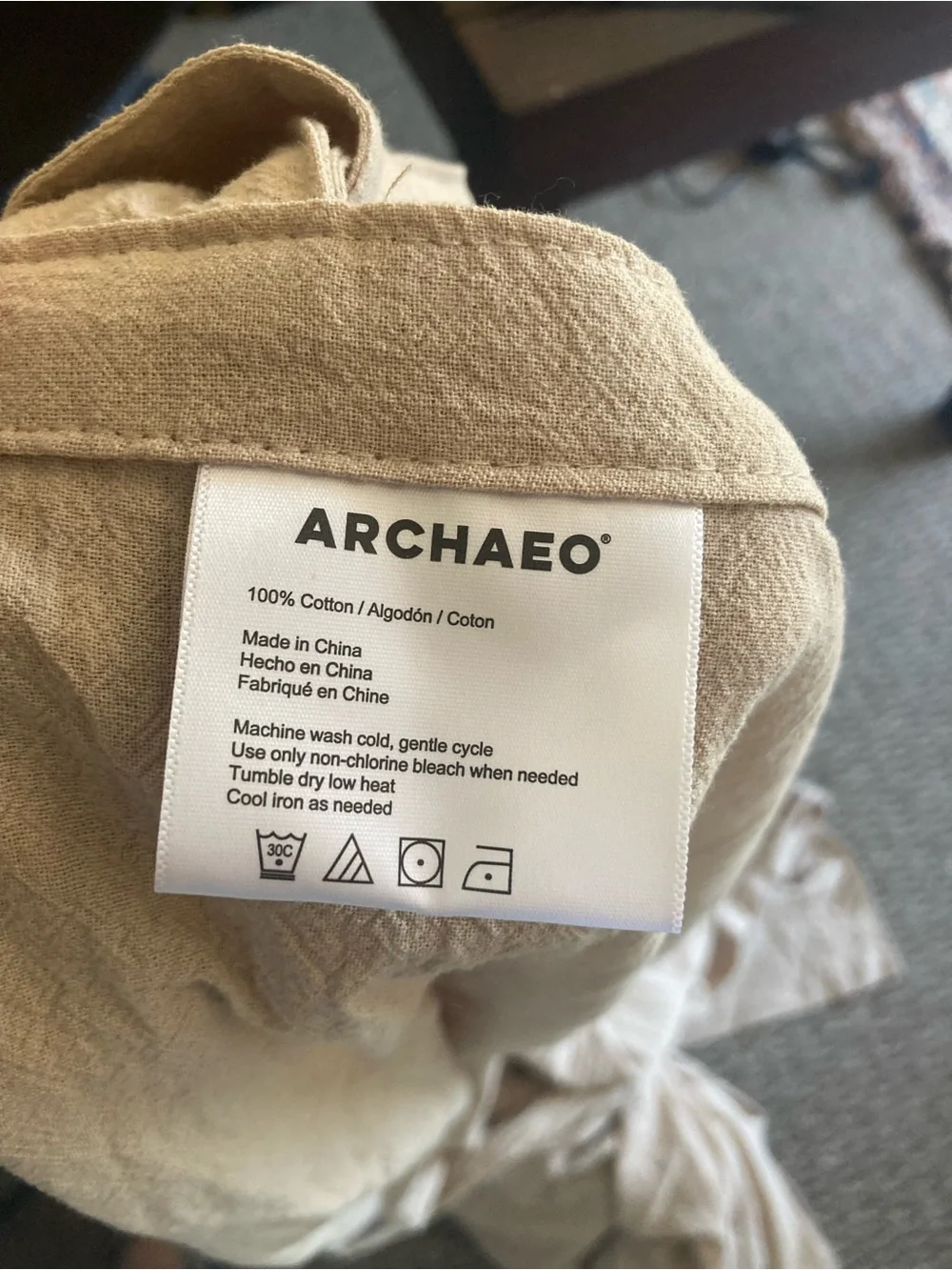Archaeo Cotton Twist Tab Curtains pair